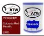 Preview: Volkswagen, Colorado Red Metallic, L97D: 500ml Lackdose, von ATW Autoteile West.